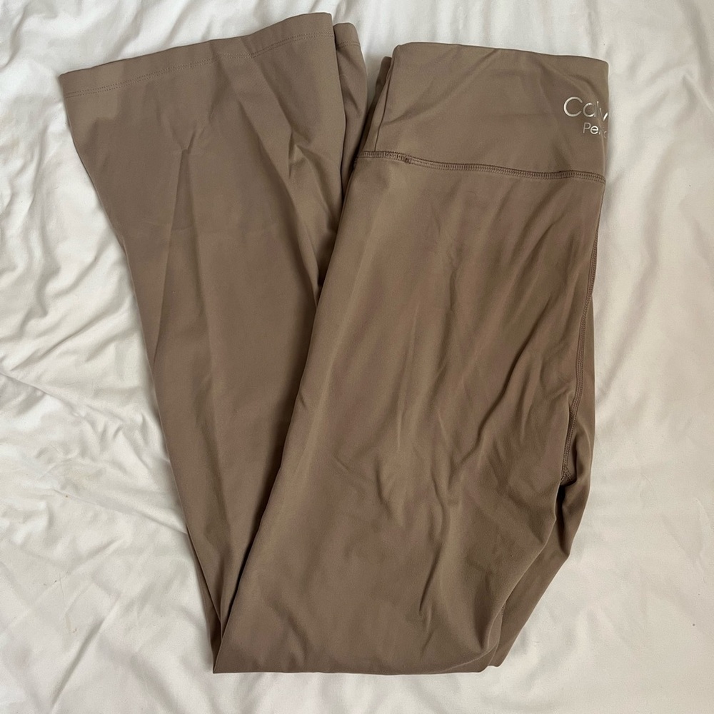 Calvin Klein performance taupe stretch yoga pants XL